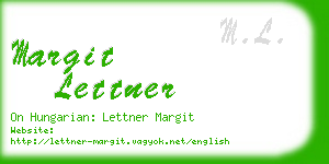 margit lettner business card